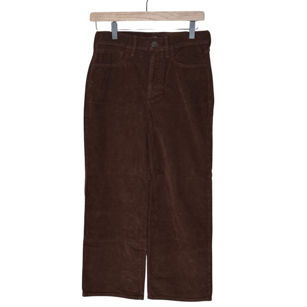 J. Crew Slim Wide Leg Stretch Corduroy Pants NWT 25P Brown - Picture 4 of 11